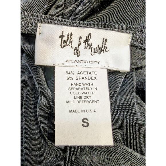 Talk of the Walk Black Multi Color Cutout Sleeve Top Small NWT - Picture 7 of 8